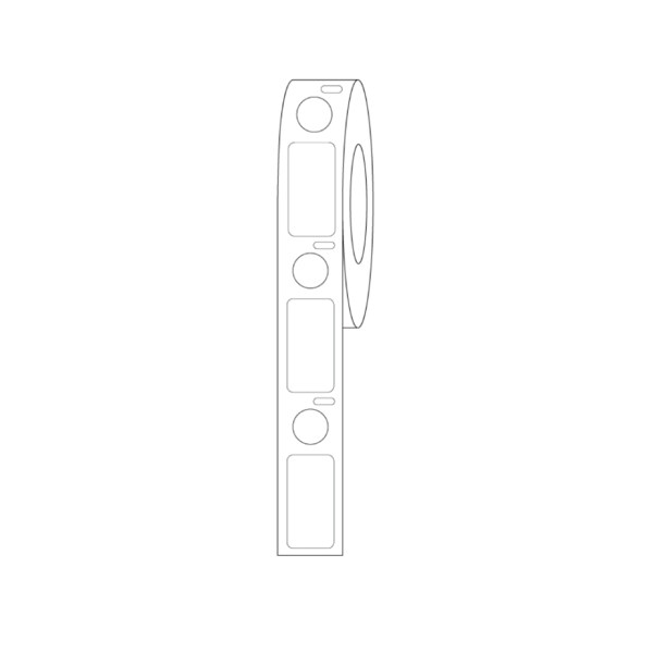 Direct Thermal Cryo 24x13mm & 9.5mm Dot for 1.5ml Tubes/Vials White